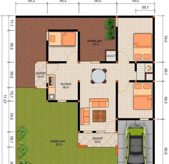 24 Model desain rumah 3 kamar tidur 1 mushola