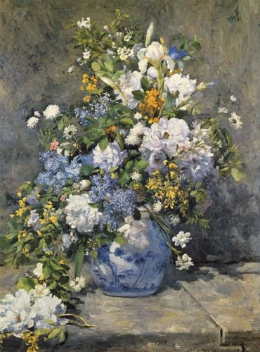 Pierre-Auguste Renoir - Big vase with flowers