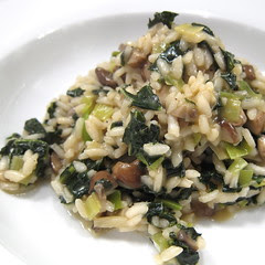 Kale and Mushroom Risotto