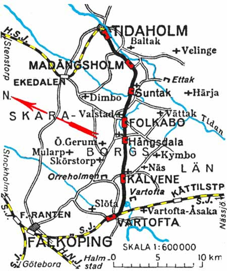 Karta Tidaholm | Karta
