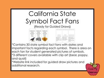 California State Symbol Fact Fans {30 facts}