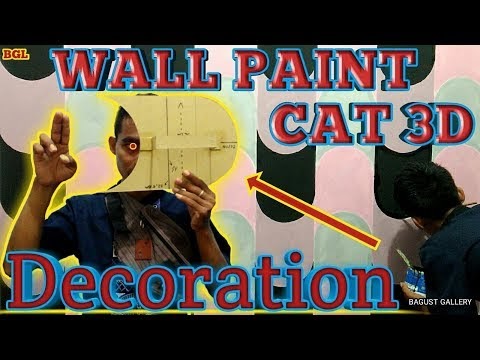 Konsep CAT  3D WALL PAINT DECORATION Video cat  dulux  abu  