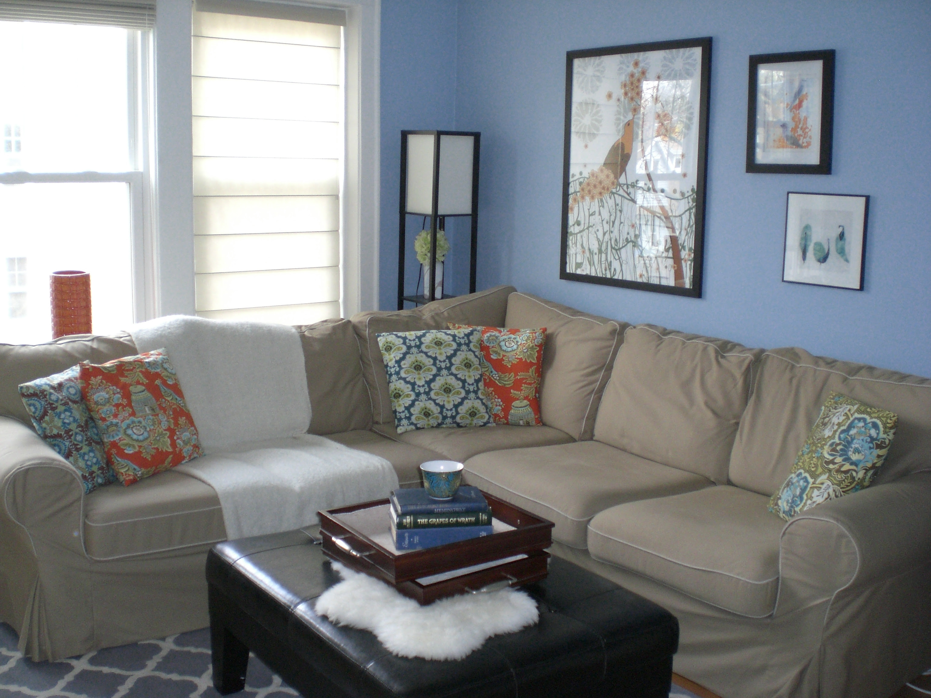 Light Blue Painted Rooms - Elegant Interiors Decor Accents