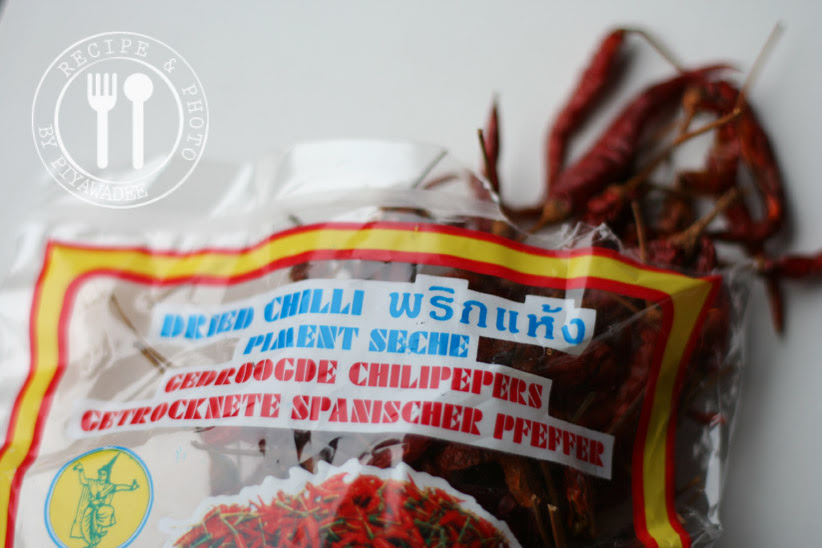 Gedroogde pepers of gedroogde chilipepers