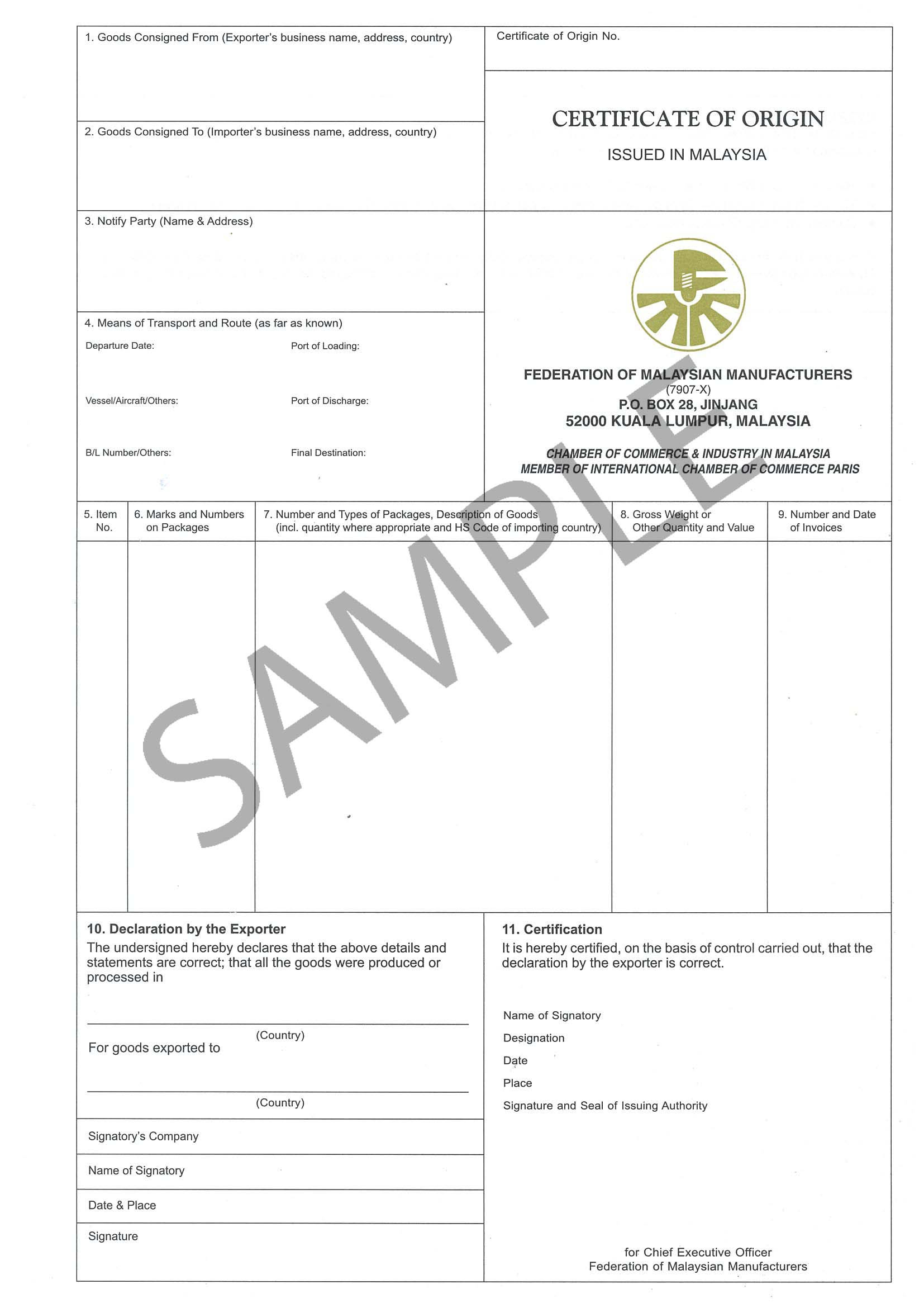 klauuuudia: Nafta Certificate Of Origin Template Inside Nafta Certificate Template