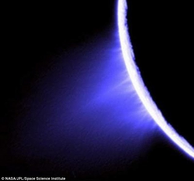 Samples of ice spray shooting out of Enceladus were collected by Nasa's Cassini spacecraft