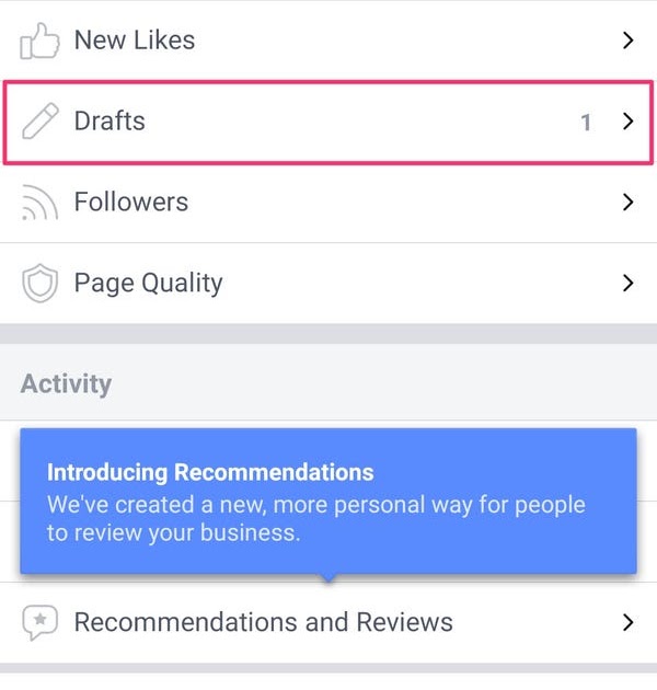 Facebook Drafts Android / How To Find Saved Drafts On Facebook Mobile