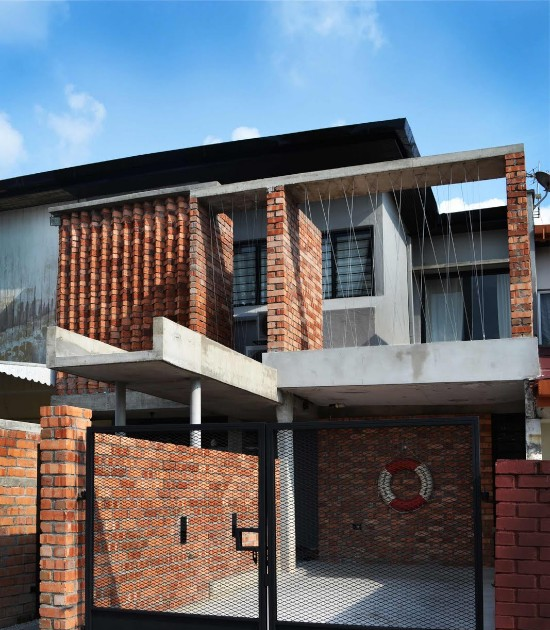 12 Pagar rumah minimalis dari bata merah