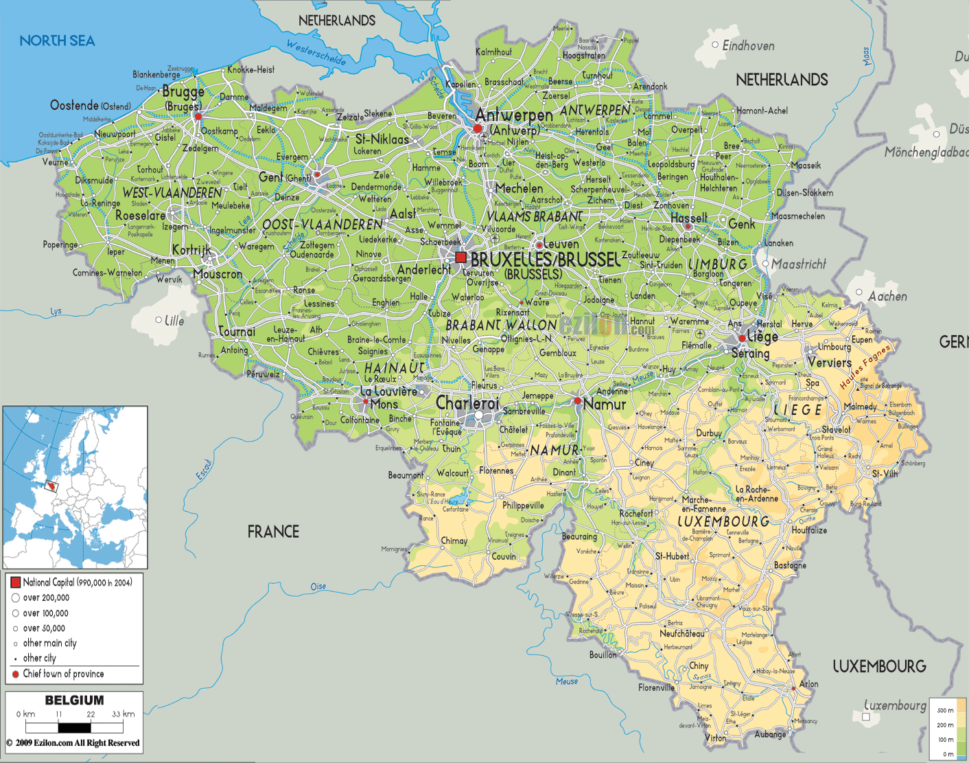 Belgien Regionen : Karte Von Belgien Vektor Stock Vektor Art und mehr