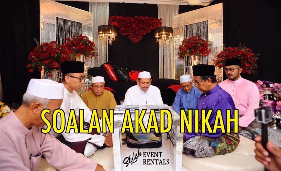 Soalan Semasa Akad Nikah Di Selangor  Muharram n