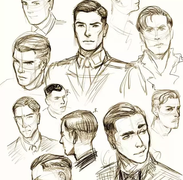 Male Side Profile Drawing Reference - Velix Wallpaper