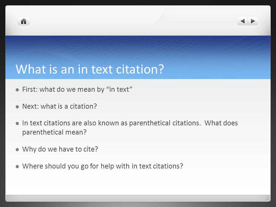 Online Citation Help