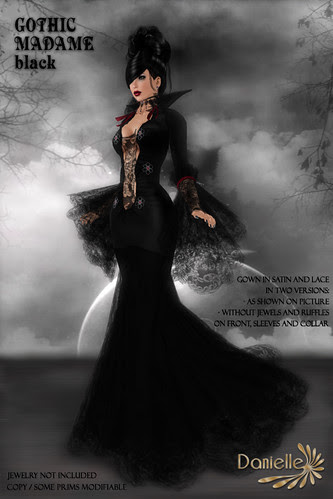 DANIELLE Gothic Madame Black