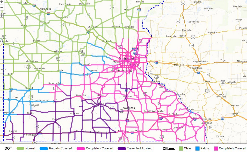 25 Mn Dot Road Conditions Map - Maps Online For You