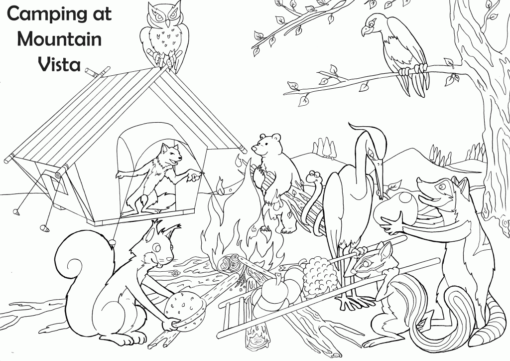 10 Mountain Animal Coloring Pages for Nature-Loving Kids and Adults