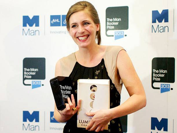 Eleanor Catton won this year for THE LUMINARIES