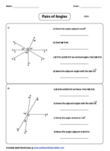 Naming Angles Worksheet 4th Grade - Free Worksheet