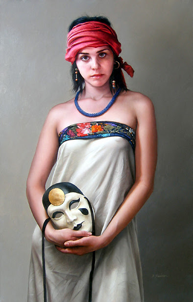 Marieke With Red Scarf