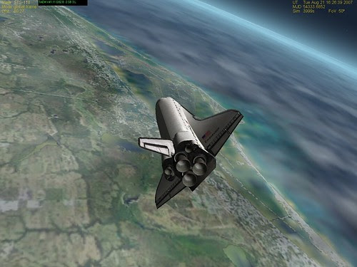 STS-118 KSC Approach