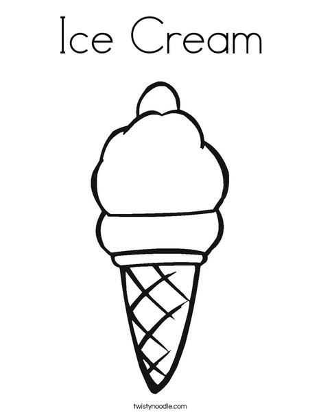Download Ice Cream Cone Coloring Pages For Kids Drawing With Crayons