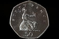 50 pence coin