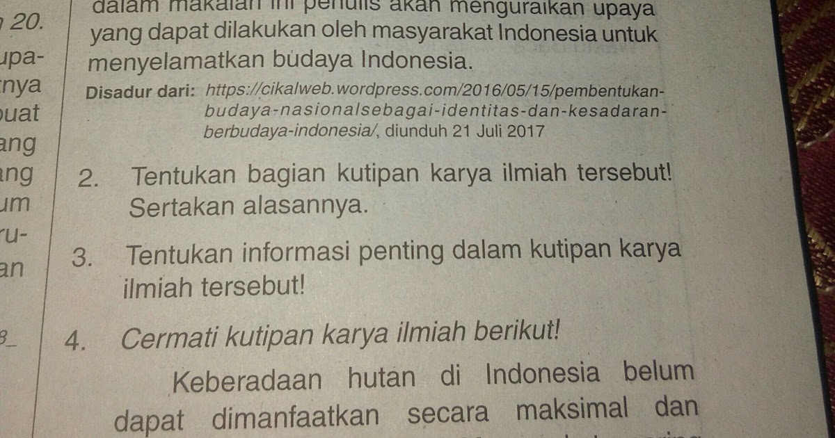 Contoh Soal Menentukan Informasi Tersurat Pada Karya Sastra