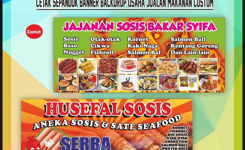 Banner Aneka Jajanan gambar spanduk