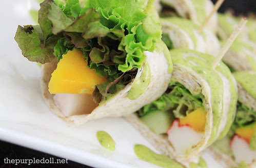Crabstick & Mango Wrap P188