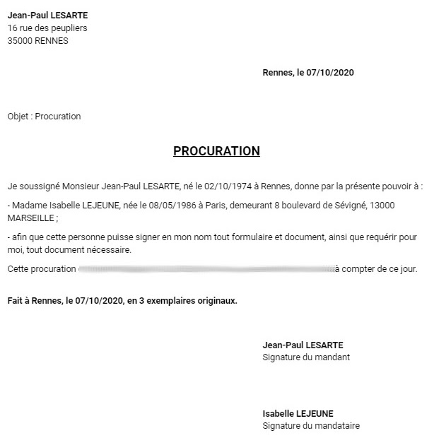 Exemple De Procuration Véhicule  inggridolsen