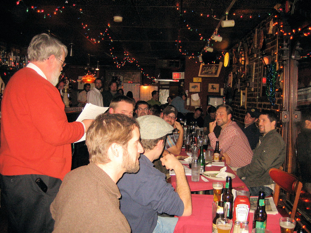 Host Bob Tupper and all the brewers Host Bob Tupper and all the brewers
