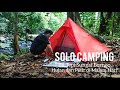 SOLO CAMPING: Di Tepi Sungai Hutan Kalimantan, Hujan dan Petir di Malam Hari
