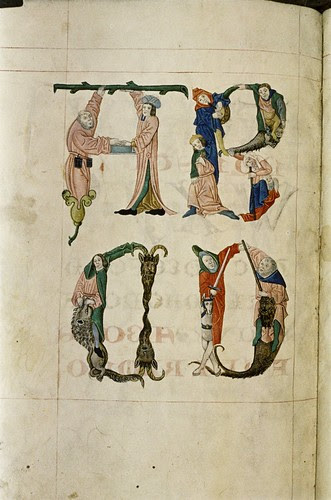 Alphabet based on human forms.