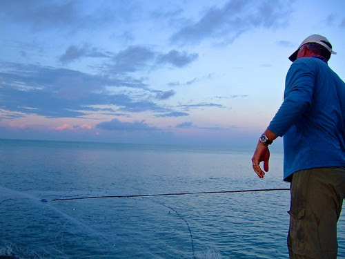 Cast Netting for Live Bait florida bay captain ted wilson
