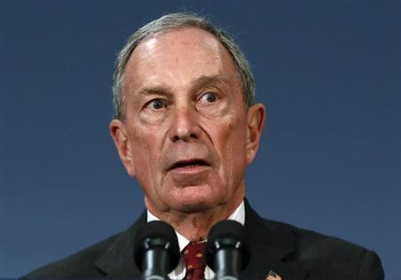 New York City Mayor Michael Bloomberg speaks to the media at New York's City Hall after a ruling invalidating the city's plan to ban large sugary drinks from restaurants and other eateries, March 11, 2013. REUTERS/Brendan McDermid