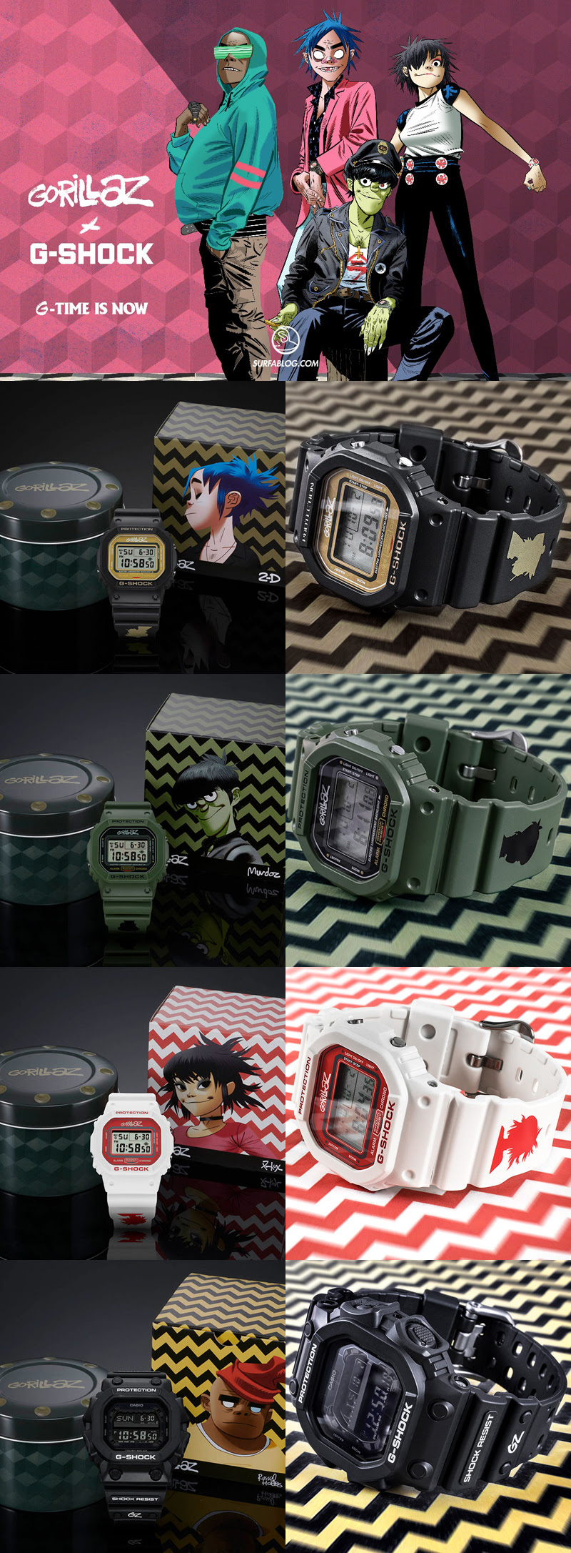 gorillaz noodle g shock