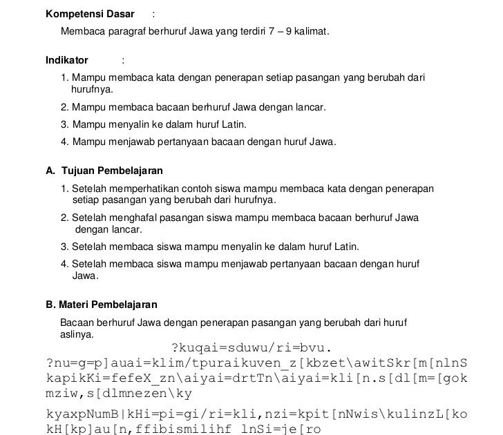 Contoh Cerita Rakyat Nganggo Basa Jawa - Contoh 0208