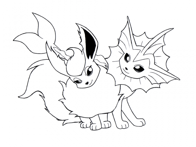 Dibujos Para Colorear De Pokemon Eevee - Para Colorear