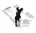 Chinese Crested Dog Silhouette Yard Art Woodworking Plan - fee plans from WoodworkersWorkshop® Online Store - Chinese Crested dogs,pets,animals,yard art,painting wood crafts,scrollsawing patterns,drawings,plywood,plywoodworking plans,woodworkers projects,workshop blueprints