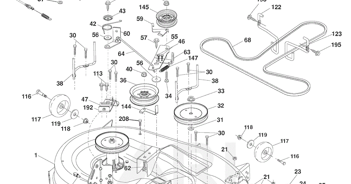32 Craftsman 42 Mower Deck Belt Diagram