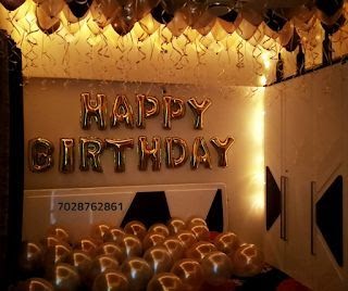 Surprise Birthday Decoration Ideas For Husband At Home - simple
