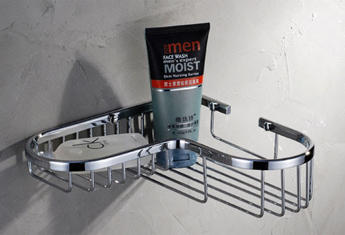 Brass Corner Basket Shower Shelf B5113 - Bathroom Soap Holders by ...