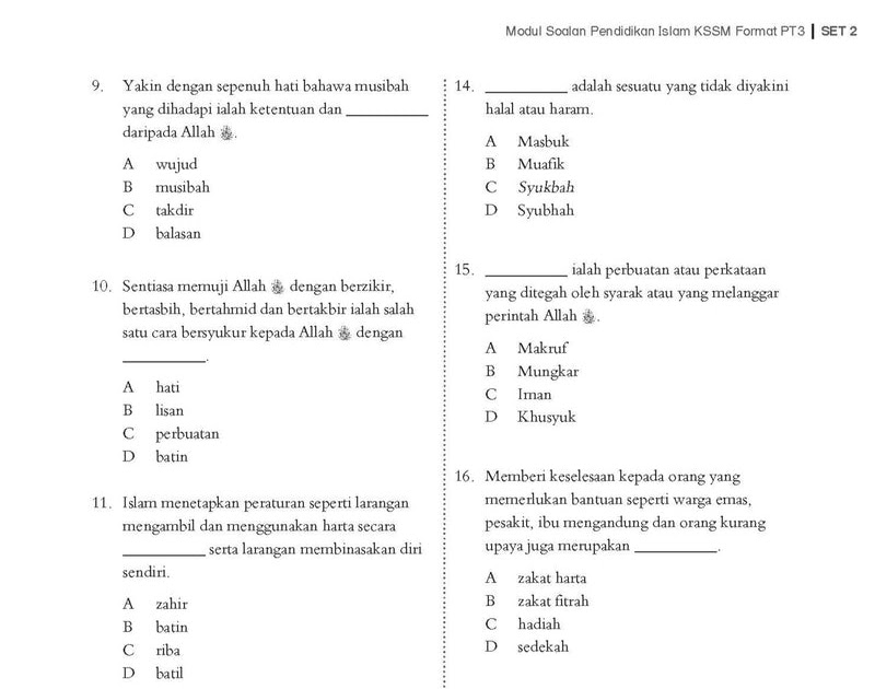 Soalan Kbat Pendidikan Islam Tingkatan 1  Solat Jumaat Khutbah Jumaat