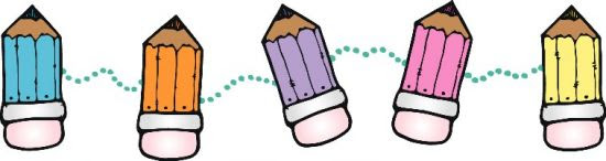 Image result for pencil banner clipart