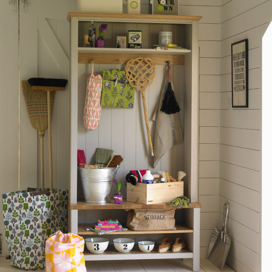 Housework cupboard | Country utility room ideas | Utility room | PHOTO GALLERY | Country Homes and Interiors | Housetohome.co.uk