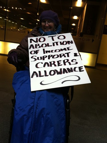 No to abolition of Income Support and Carer's Allowance