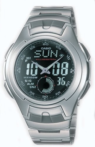 casio electro luminescence purple