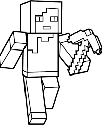 Kleurplaat Minecraft Blaze