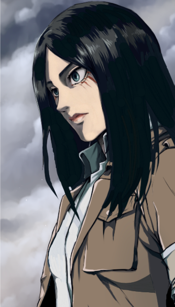 Eren Jäger Founding Titan - His adoptive sister, mikasa, notes on