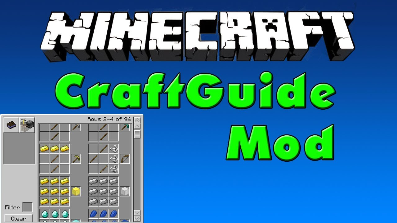 Скачать Crafting Guide для Minecraft 1.7.10