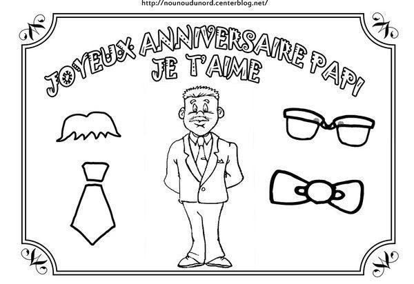 Coloriage204 coloriage bon anniversaire papa
